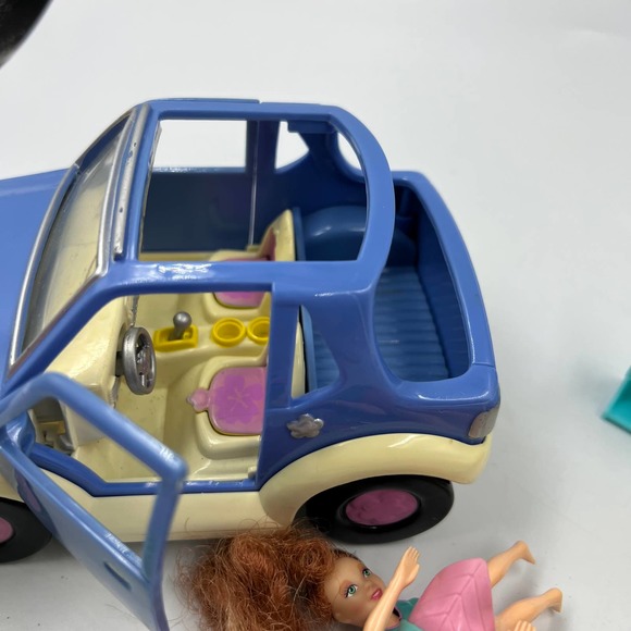 Vintage Lot Polly Pockets Y2K Retro Toys Car Picnic Set Miniature Dolls 2001 - Picture 3 of 13